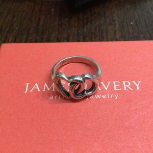 James Avery linked hearts ring. 925/Sterling. Size 7.5